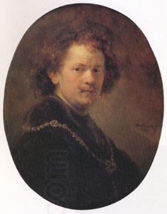 REMBRANDT Harmenszoon van Rijn Self Portrait Bareheaded (mk05) oil painting picture